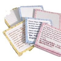 50 feuilles/carnet Blocs-notes personnalisés colorés, notes adhésives, grand format, bloc-notes mignon, bloc-notes pour l'école, cadeau, logo personnalisé
