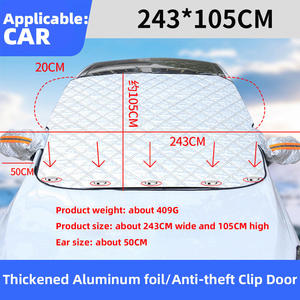 Housse de pare-brise de voiture universelle pour l'hiver, la neige, la poussière, le gel, pliable et portable - Product Image 6