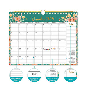 <span class=keywords><strong>Calendrier</strong></span> mural personnalisé avec logo 2027, planificateur mensuel en gros, calendriers en papier à suspendre pour le bureau, <span class=keywords><strong>l</strong></span>'école, la papeterie - Product Image 2