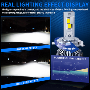 หลอดไฟ LED CSP4070 170W M8ความสว่างเป็นพิเศษสำหรับ HIR2 9012 H10 9145 H4 H19 H13 9004 <span class=keywords><strong>H7</strong></span>ไดรเวอร์ภายนอกท่อทองแดงคู่ราคาดีที่สุด - Product Image 3
