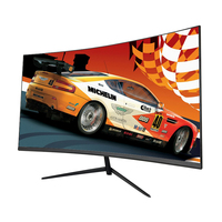 Moniteur PC LED 23,8 pouces 1080P en gros d'usine, 75/100/120Hz, temps de réponse de 1 ms avec ports VGA/DP pour le jeu sur PC