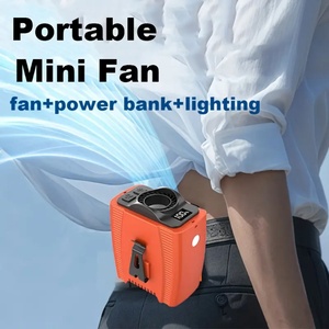 Nouveau ventilateur portable haute vitesse à 5 vitesses, 10000 mAh, à porter à la taille, avec écran LED, batterie rechargeable, pour voiture et maison - Product Image 2