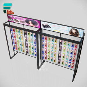 Beauty <span class=keywords><strong>Store</strong></span> mensola barbiere Hair Display scaffali per negozio al dettaglio con luce Beauty Supply - Product Image 4