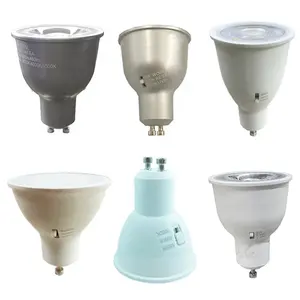 مصباح LED GU10 مخصص بألوان مختلفة وأشكال مختلفة وحجم مختلف من Sunsing مصباح GU10 بإضاءة مسطحة أو بعدسات على الوجه