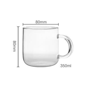 أكواب حليب من البوروسيليكات من جي دي جلاس، أكواب عصير وماء، كؤوس زجاجية ملونة، مجموعة أكواب شرب زجاجية، كوب قهوة وبيرة زجاجي - Product Image 3