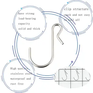 夹子结构卡扣承载力强实心厚s形挂钩钢金属挂钩挂钩