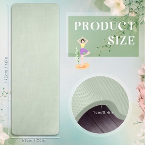 Tapete de Yoga Extra Grueso de 8 mm y 72 Pulgadas, Antideslizante, Reversible, de Doble Color, con Correa de Transporte, para Pilates, Gimnasio en Casa - Product Image 2