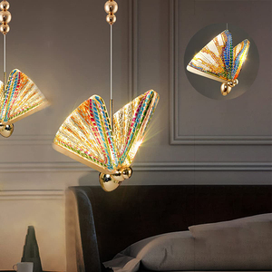 Nordic farfalla appeso lampadari a Led lampada a sospensione illuminazione interna per comodino sala da pranzo cucina - Product Image 6