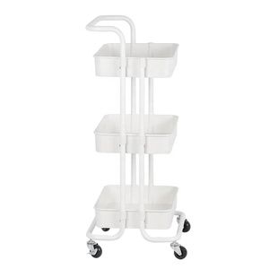 <span class=keywords><strong>Chariot</strong></span> à usage domestique en acier Offre Spéciale avec roues <span class=keywords><strong>chariot</strong></span> <span class=keywords><strong>de</strong></span> <span class=keywords><strong>cuisine</strong></span> en métal coloré noir à 3 couches - Product Image 4