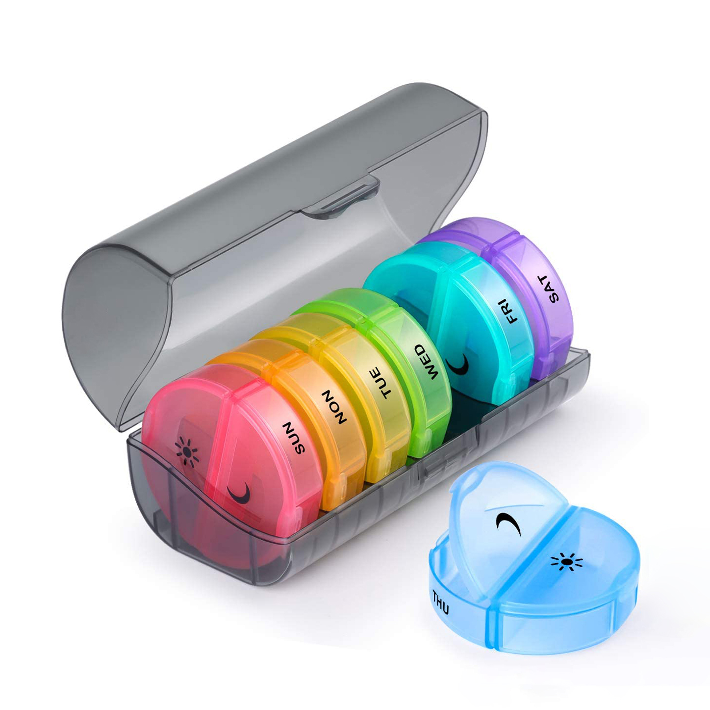 Moisture Proof Vitamin Holder, Weekly Medicine Dispenser