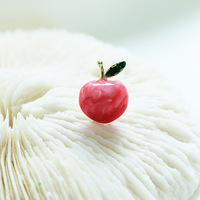 Bros Peach Trendi dan Stylish untuk Wanita, Bentuk Buah Segar, Pin Mini Kuningan, Hadiah Pesta Pernikahan