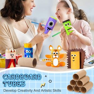Rollos <span class=keywords><strong>de</strong></span> Cartón Marrón sin Recubrimiento Personalizados, <span class=keywords><strong>Tubos</strong></span> Gruesos para Manualidades, Tubo <span class=keywords><strong>de</strong></span> Papel para Arte DIY - Product Image 4