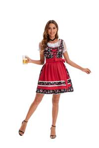 Vestido de Cosplay del Festival de la cerveza Oktoberfest <span class=keywords><strong>para</strong></span> mujer, ropa alemana, trajes femeninos <span class=keywords><strong>para</strong></span> Halloween, Carnaval, fiesta, traje, tamaño adulto - Product Image 4