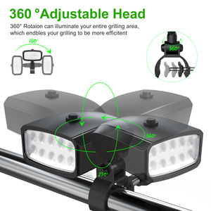 LED BBQ Grill Light 360 Degree Adjustable Clip On Super Bright Portable Outdoor Camping - Product Image 1