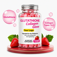 Gummies de glutathion et de collagène de haute qualité, marque privée OEM, pour une peau, des cheveux et des ongles éclatants, pour femmes adultes