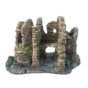 Cheap Fish Tank Decor <strong>small</strong> Resin Castle Cave Ornament <strong>aquarium</strong> Decoration