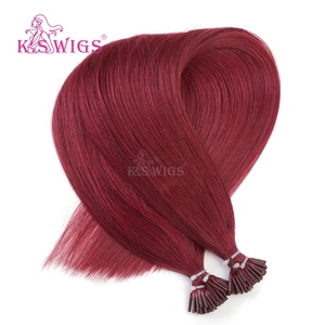 Wholesale 100% Chinese Remy Hair I-TIP Cuticle Aligned Virgin Double Drawn Soft No Shedding Highlight Color Nature Straight Hair - Product Image 2