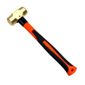 Non-Magnetic Corrosion Resistant Fiberglass Handle Brass Sledge Hammer