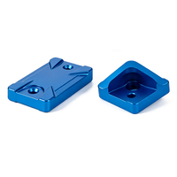 Support en aluminium anodisé, pièces CNC, composants de montage revêtus de couleur, éléments à surface durcie, accessoire personnalisé