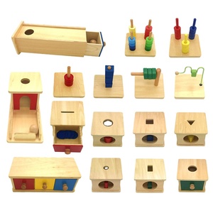 Matériel Montessori pour nourrissons, aide pédagogique préscolaire, apprentissage de la permanence de l'<span class=keywords><strong>objet</strong></span>, boîte pour bébé, jouet éducatif en bois - Product Image 6