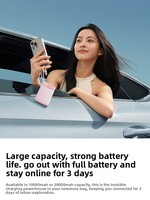 Batterie externe autonome Baseus EnerFill FC11 avec câble intégré, 22,5 W, 20 000 mAh, affichage numérique, charge rapide