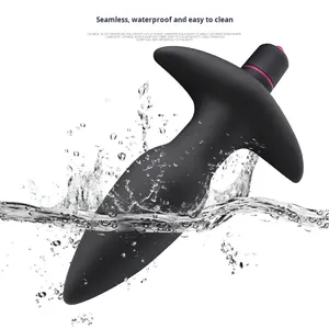 مجموعة سدادات شرجية هزازة من السيليكون سهلة التنظيف ومحمولة، لعبة عاطفية من المورد - Product Image 3