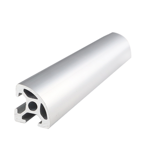 Commercio all'ingrosso della fabbrica argento nero industriale anodizzato 2020 T fessura estrusioni arrotondato Conner telaio mezzo tondo in alluminio profilo 2020 - Product Image 2