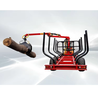 Remorque de grume de grappin de machines forestières de vente chaude avec le chargeur de bois de grue