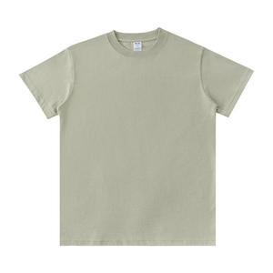 เสื้อยืดผู้ชายผ้าฝ้ายเรียบ แขนสั้น คอกลม ทรงปกติ สีพื้น ผ้าถักลำลอง ระบายอากาศได้ดี มีโลโก้ด้านหน้า - Product Image 2