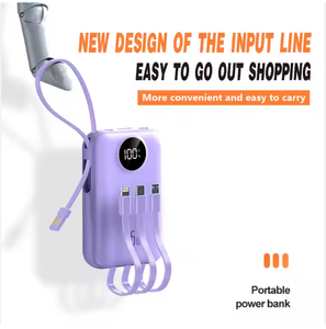 <span class=keywords><strong>Top</strong></span> bán biểu tượng tùy chỉnh pin bên ngoài USB ngân hàng điện thoại di động cầm tay sạc điện thoại với cáp ngoài trời cung cấp điện 10000mAh - Product Image 3