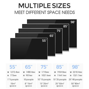 <span class=keywords><strong>Tableau</strong></span> blanc <span class=keywords><strong>interactif</strong></span> portable de 55 "avec écran tactile Ultra HD, logiciel intégré et connectivité sans fil pour les salles de classe - Product Image 3