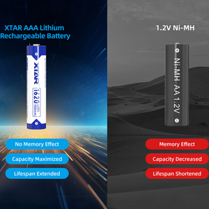 4 шт./упак. XTAR с индивидуальным логотипом, литиевые аккумуляторы нового поколения AAA 1620 мАч, перезаряжаемые литий-ионные батареи 1.5В AAA - Product Image 3