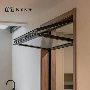 Fenêtres et Portes Coulissantes Pliantes pour Locaux Commerciaux, Accessoires pour Fenêtres en Aluminium, Profilés en Aluminium Noirs pour Fenêtres - Product Image 2