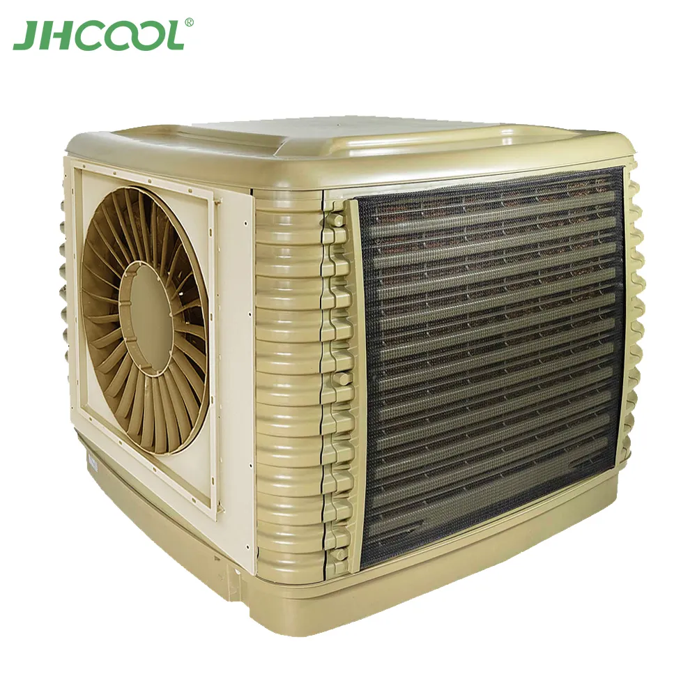 JHCOOL new design water industrial ducting cooler cooling fan 22000cmh water evaporative air cooler with wall controller