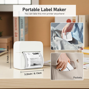 Factory Portable <b>Printer</b> Mini Pocket Photo <b>Stickers</b> Inkless Printing Mini <b>Printer</b> for <b>Sticker</b> Label - Product Image 4