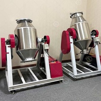 Granulateur à sec de laboratoire de 100kg Mélangeur à double cône Mélangeur à poudre Baril Mélangeur cacao et lait