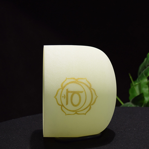 Cuencos elegantes de cristal de cuarzo esmerilado de <span class=keywords><strong>alquimia</strong></span>, piedras preciosas naturales, diseño de Chakra, sonido curativo, producto más nuevo - Product Image 2