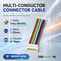 Usine directe 1.25mm pas simple rangée Molex 2-16Pin boîtier de remplacement Terminal accessoires carte pour connecteur PCB