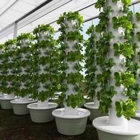 Système hydroponique d'intérieur avec éclairage LED à spectre complet |   Grande tour de 105 cm pour la culture toute l'année de fourrage/légumes (20 douilles)