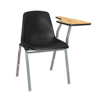 Mobilier scolaire Chaise d'écriture de salle de classe Chaise d'étudiant de collège avec fauteuils de tablette