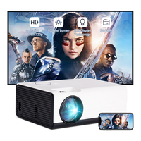 Projecteur de dôme à objectif fisheye 360 degrés 3D, cinéma numérique LCD 4K grand écran, 100 lumens ANSI, pour films et vidéos grand format