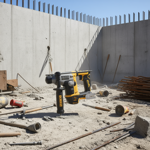 Taladro percutor DeWalt Power Hammer Drill 18V XR sin escobillas, inalámbrico, con mango lateral y medidor de profundidad - Product Image 3