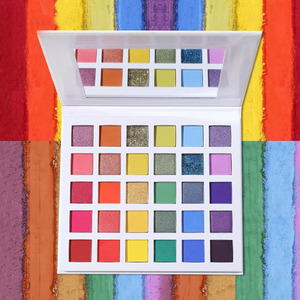Palette de fards à paupières mats hautement pigmentés sur mesure OEM, marque privée, végane, sans cruauté, cosmétique, fard à paupières scintillant - Product Image 3