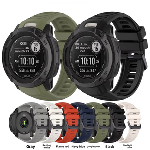 Correa de Repuesto de Silicona para Reloj Deportivo Solar <span class=keywords><strong>Garmin</strong></span> Instinct 2X, Correa de 26 mm con Herramienta de Instalación - Product Image 1