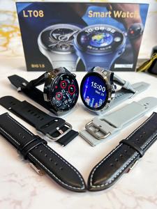 Montre connectée pas chère 2024 LT08 Hiwatch Plus App, écran rond de 1,5 pouce, appel BT, fréquence cardiaque, pression artérielle, 3 bracelets pour le <span class=keywords><strong>sport</strong></span>, hommes, LT08 Reloj Smartwatch - Product Image 2