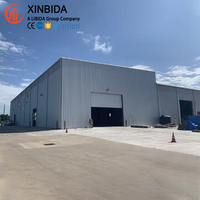 Structure en acier Q355B galvanisée à chaud avec charpente portique boulonnée, certifiée CE CWB, pour entrepôt, atelier ou centre logistique moderne