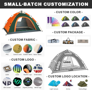 Tùy chỉnh ngoài trời không thấm nước siêu nhẹ chuyến đi di động 3-4 người ngoài trời mái vòm cắm trại lều du lịch tự động bật lên Lều Lều tự động - Product Image 2