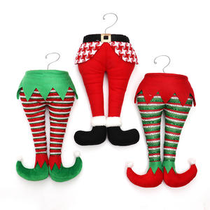 Patas <span class=keywords><strong>de</strong></span> Duende Navideño <span class=keywords><strong>de</strong></span> Peluche con <span class=keywords><strong>Zapatos</strong></span> Encalzados para Decoración <span class=keywords><strong>de</strong></span> Árbol <span class=keywords><strong>de</strong></span> Navidad, Adornos para Fiestas Navideñas - Product Image 1