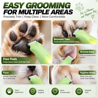 Tondeuse à poils pour animaux de compagnie MRY, pour chiens et chats, avec lumière LED, rechargeable sans fil, tondeuse de précision de type C