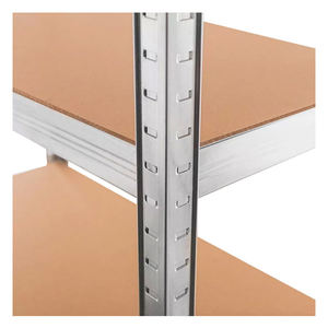 מדפי אחסון כבדים למוסך, 5 קומות, מתכת, ללא ברגים, לשימוש תעשייתי או ביתי - Product Image 4